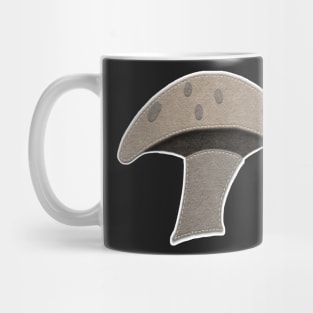 Mushroom | Brown Felt Look With Stitching | Cherie's Art(c)2020 Mug